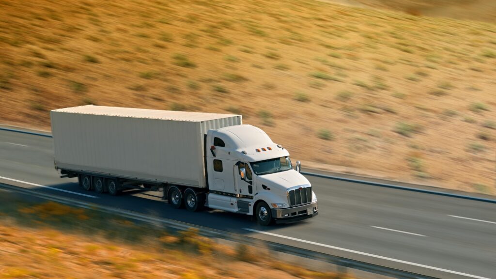 Van mockup isolated concept, Truck mock up